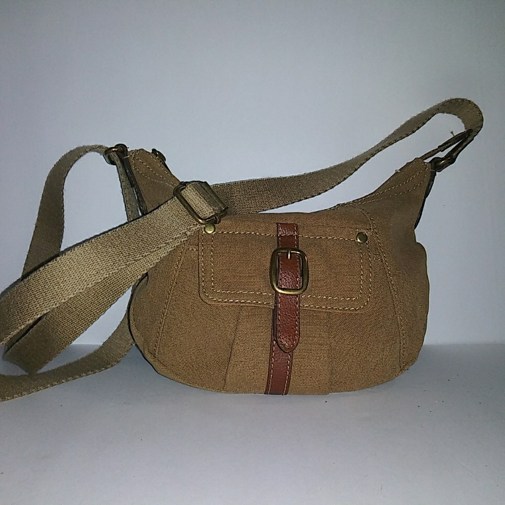 Fossil brand small canvas bag